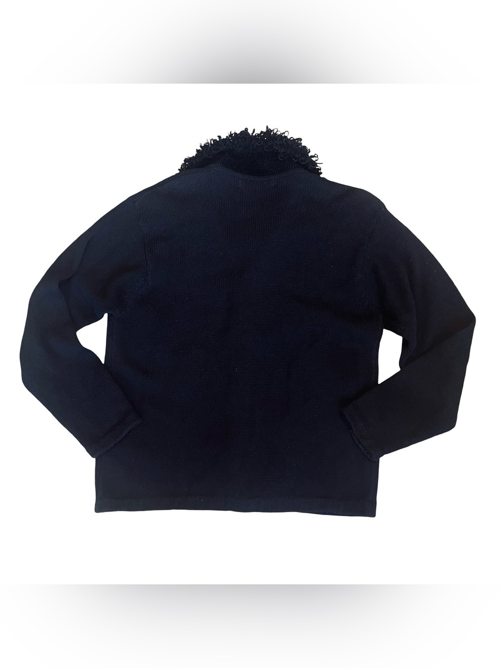 Victoria Harbour Vintage Y2K M Black Mitten Cardigan Sweater Beaded Embellished - Picture 8 of 13